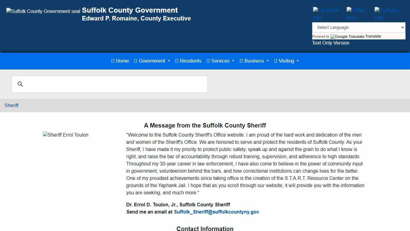 Suffolk County Government > Sheriff